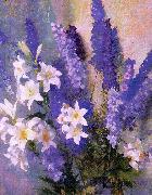 Hills, Laura Coombs Larkspur and Lilies china oil painting reproduction